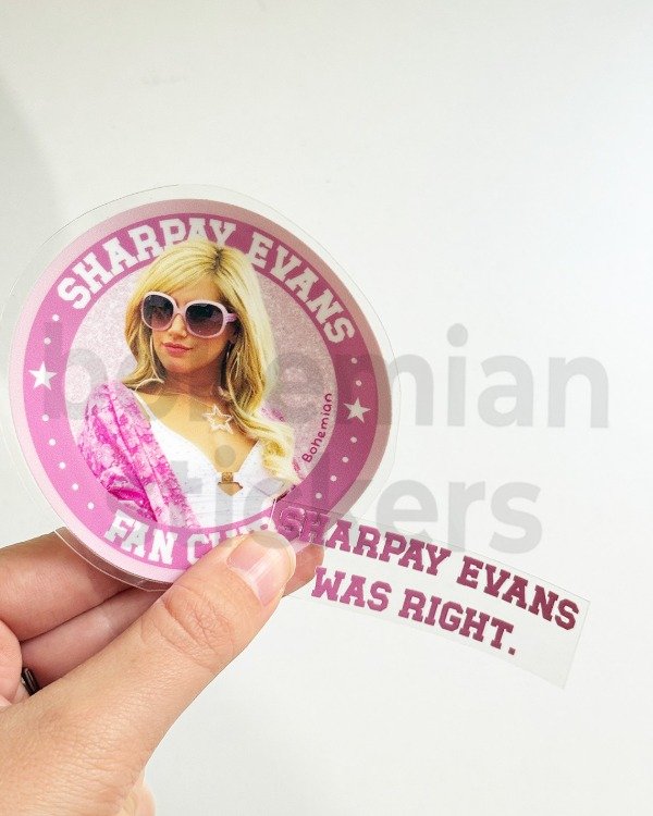Producto - Sticker DTF UV x2 SHARPAY EVANS - High School Musical