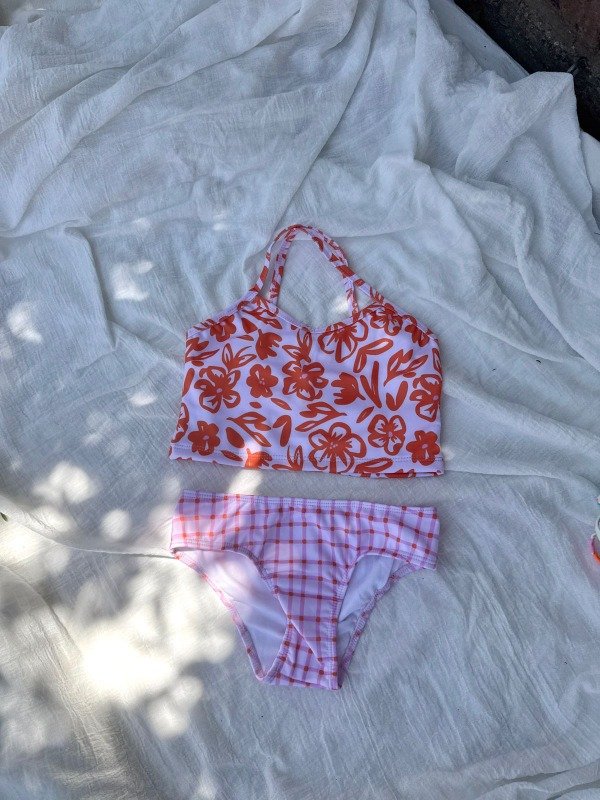 Producto - Bikini flores naranjas