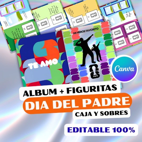 Producto - Album PAPÁ+ figus + sobres + caja