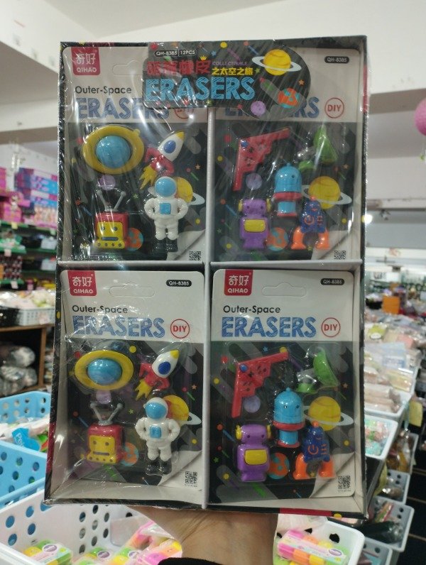 Producto - Goma 3D Space x 12 Blíster