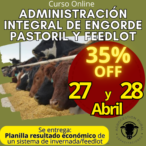 Producto - Curso Online: Administración Integral de Engorde Pastoril y Feedlot