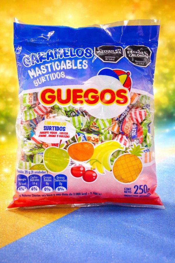 Producto - MASTICABLES GUEGOS X100U APROX X 250GR