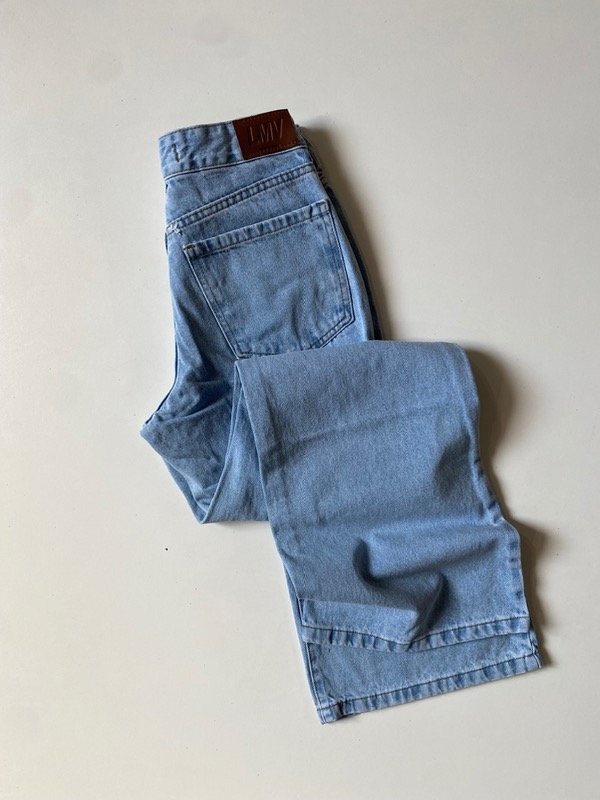 Producto - Jean rígido wide celeste LMV