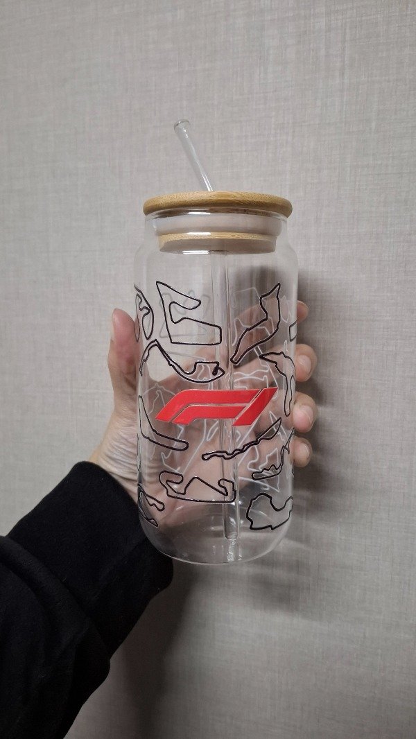 Producto - VASO DE VIDRIO 500 ML + sorbete de vidrio MODELO CIRCUITOS