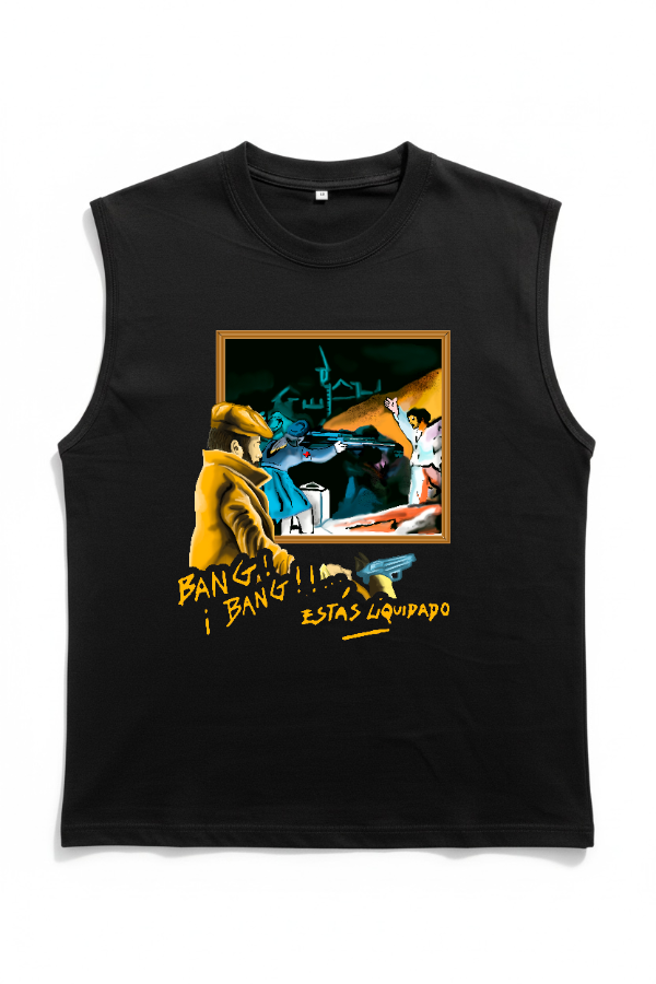 Producto - Remera Sin Mangas Negra - Bang Bang