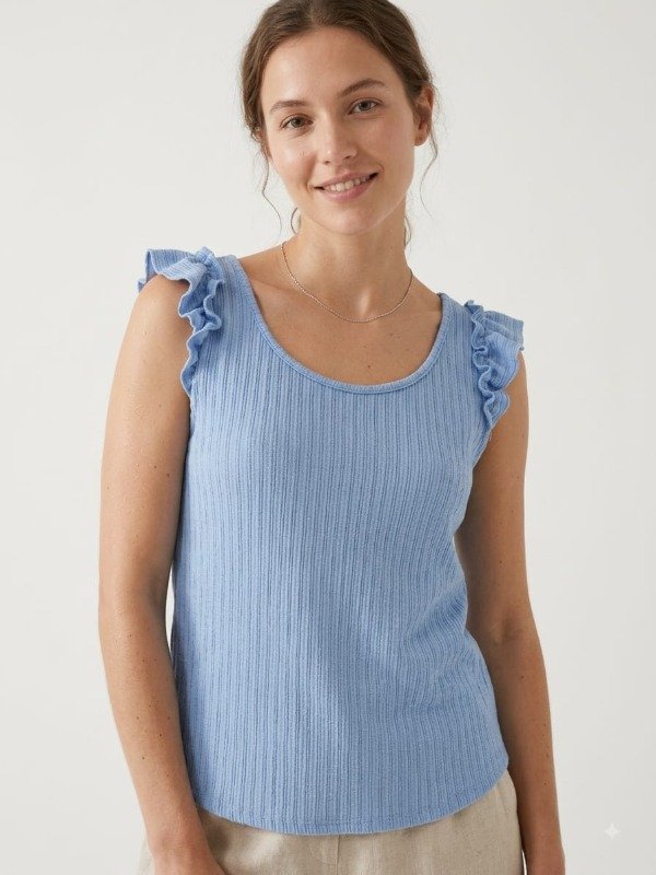Producto - Musculosa Volado Rulote Hilo Alma (Art. 5936)