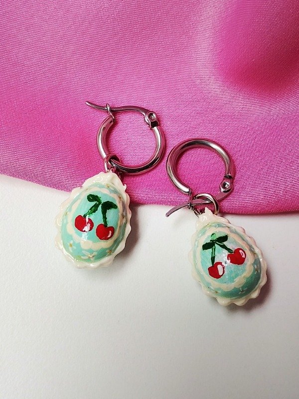 Producto - Huevo Cherry Cielo (aro plateado)