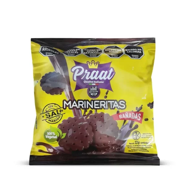 Producto - Marineritas con sal marina bañadas en chocolate Praat