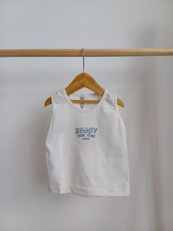 Producto - Musculosa enjoy white