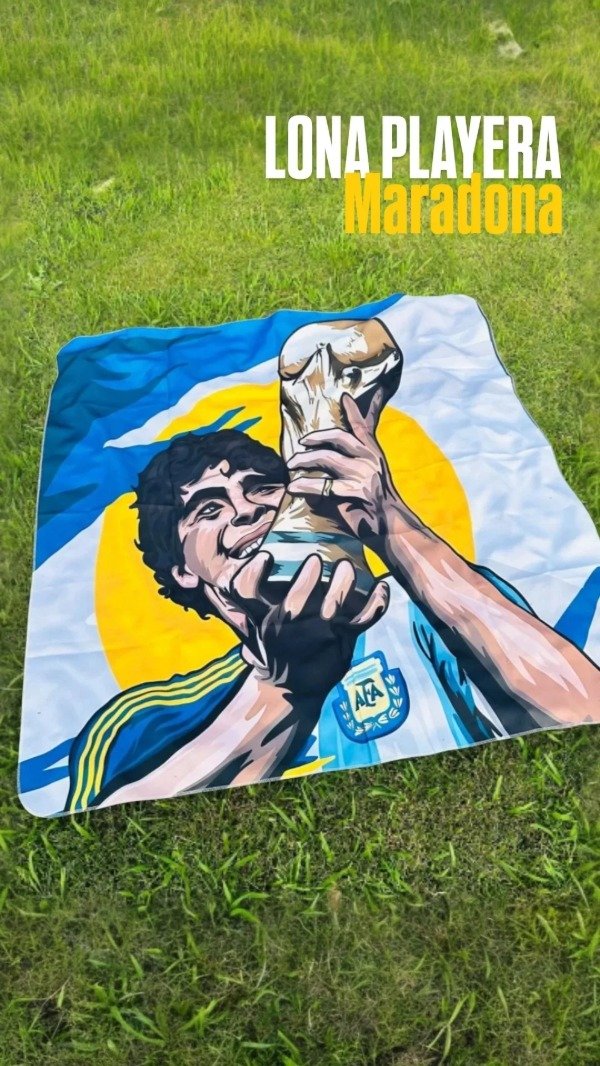 Producto - Lona playera Maradona copa