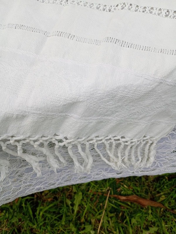 Producto - Toalla con flecos y monograma - 2
