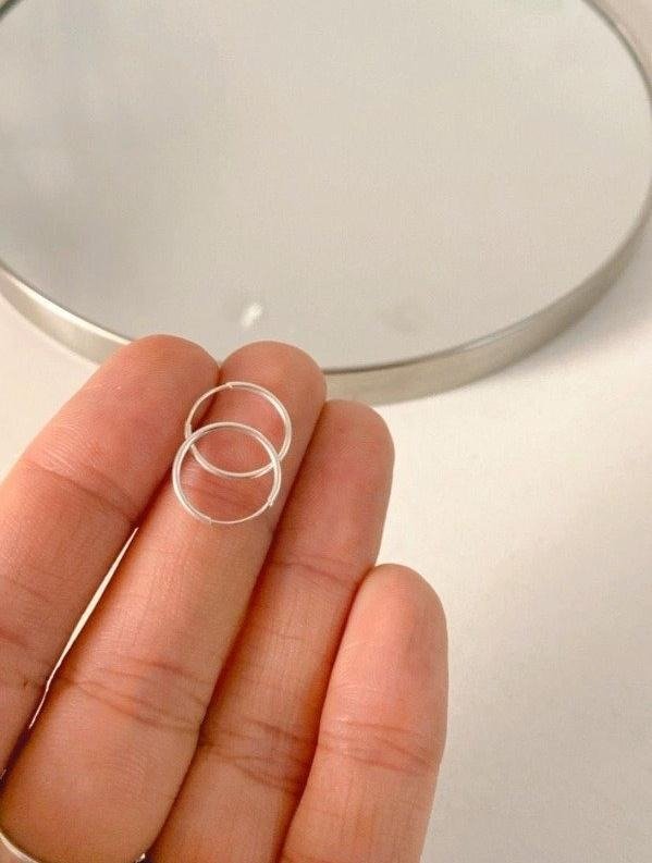 Producto - Aros argollas fina 1,1mm N 1