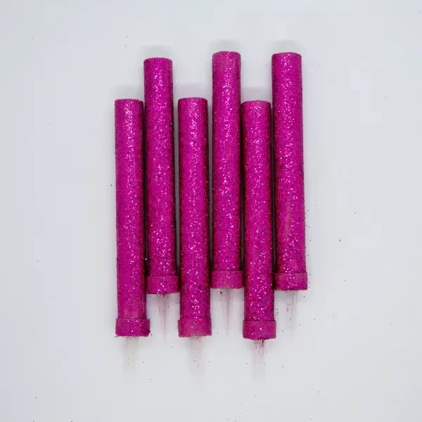 Producto - Bengala lisa con brillo x4un color fucsia