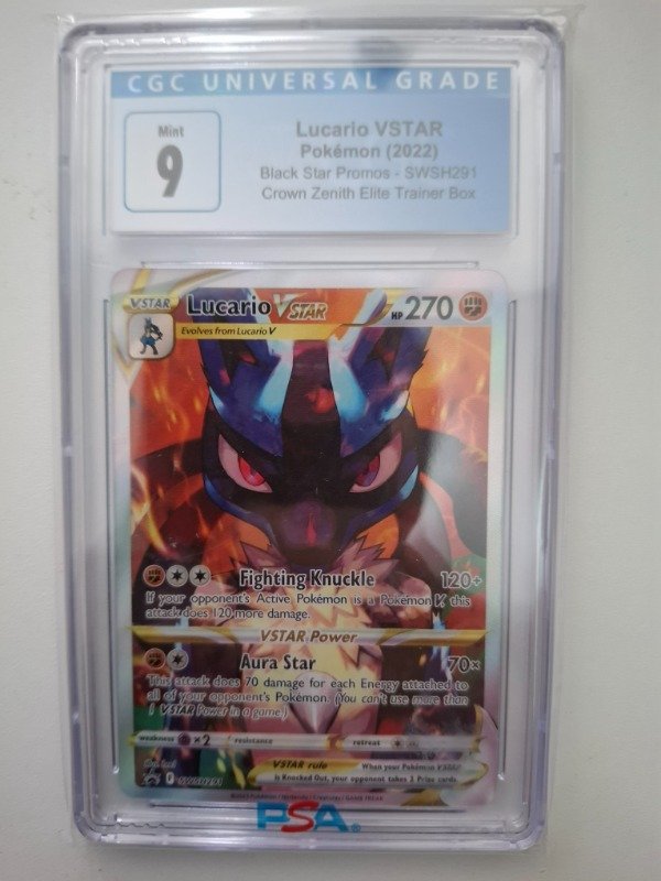 Producto - Pokémon TCG Lucario VSTAR SWSH Black Star Promos SWSH291 Holo Promo CGC 9