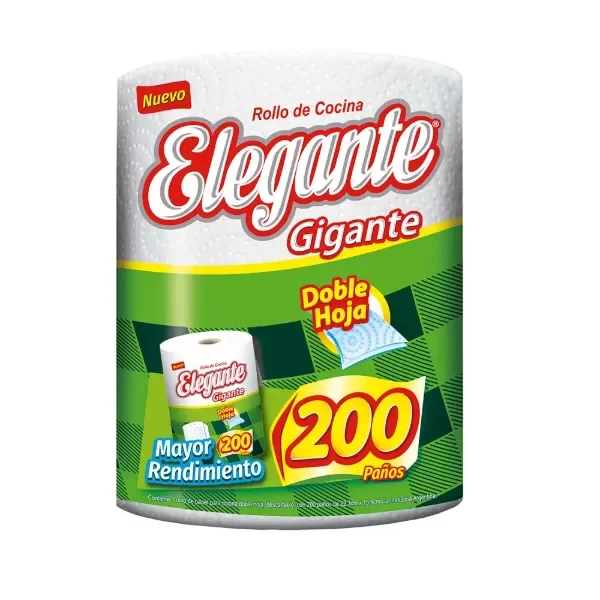 Producto - ROLLO DE COCINA ELEGANTE X200 PAÑOS
