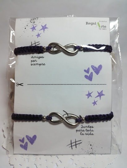 Producto - Pulseras de Macramé para Amigos Dije del Infinito
