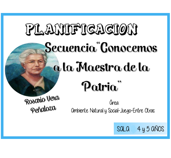 Producto - Secuencia Conocemos a la Maestra de la Patria - Rosario Vera Peñaloza-