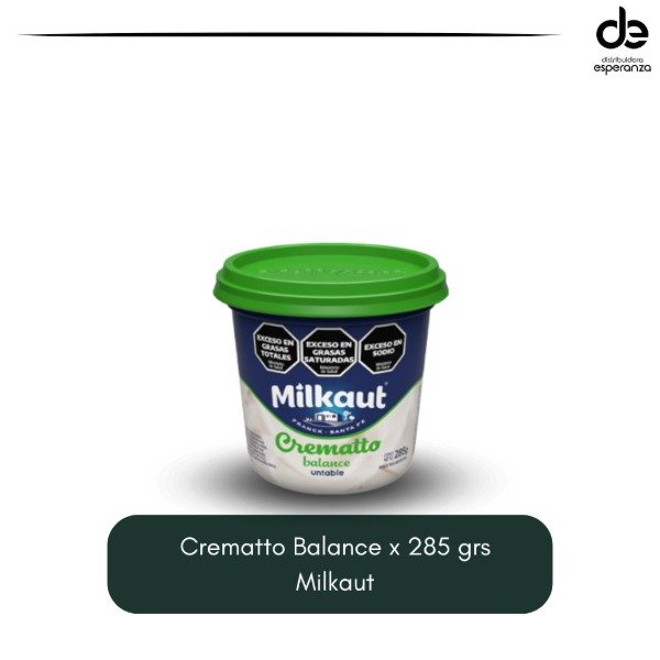 Producto - Queso crematto Balance x 285 grs Milkaut