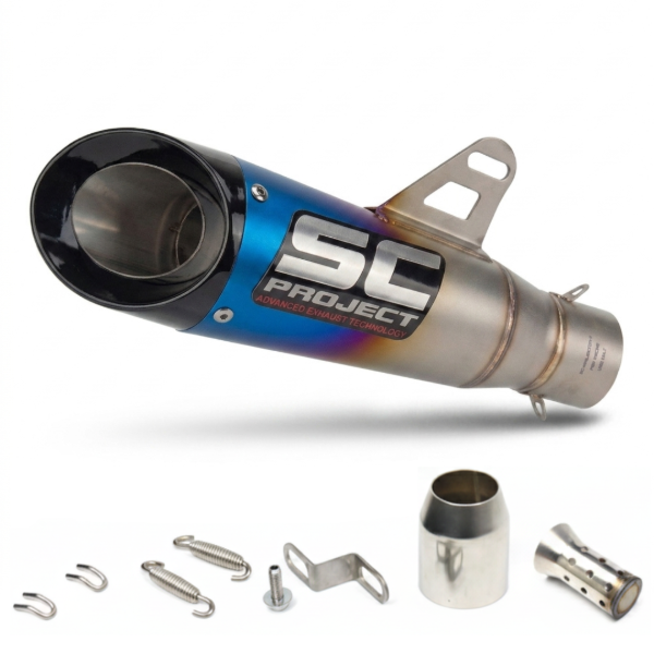Producto - Escape Silenciador Tipo Sc Project Universal Tornasolado + DB Killer