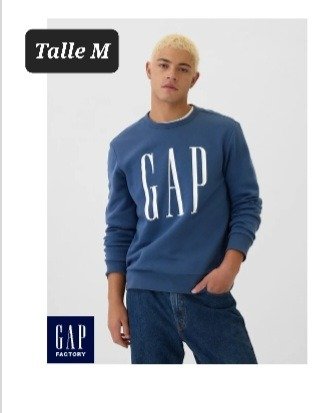 Producto - Buzo con friza gap talle M azul aero