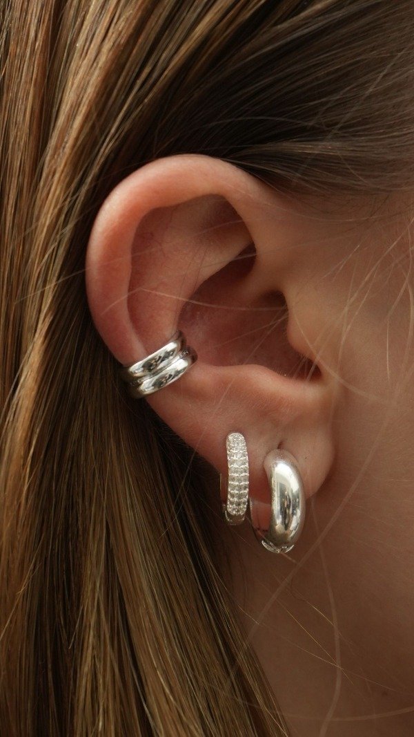 Producto - Cuff plateado Doble