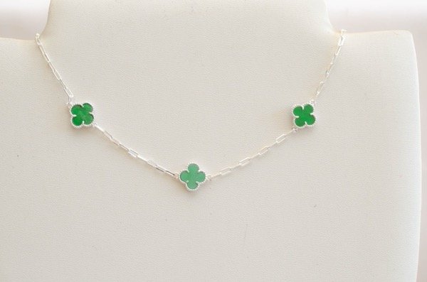 Producto - Collar flores verde