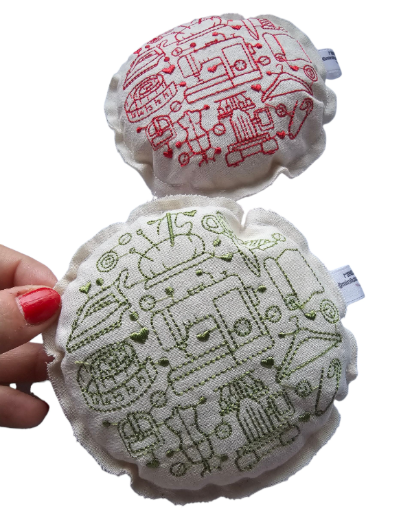 Producto - Alfiletero bordado diseño (verde)