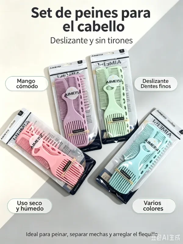 Producto - SET X6: PEINES PARA EL PELO - 1