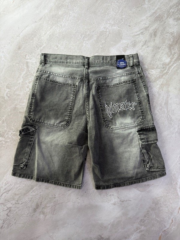 Producto - Bermuda Semi-Baggy Gánster Cargo Gris