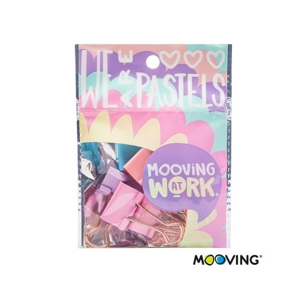 Producto - APRIETAPAPEL MOOVING PASTEL 25MM