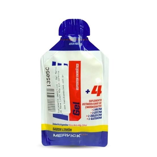 Producto - Gel energetico MERVICK Limon sin cafeina