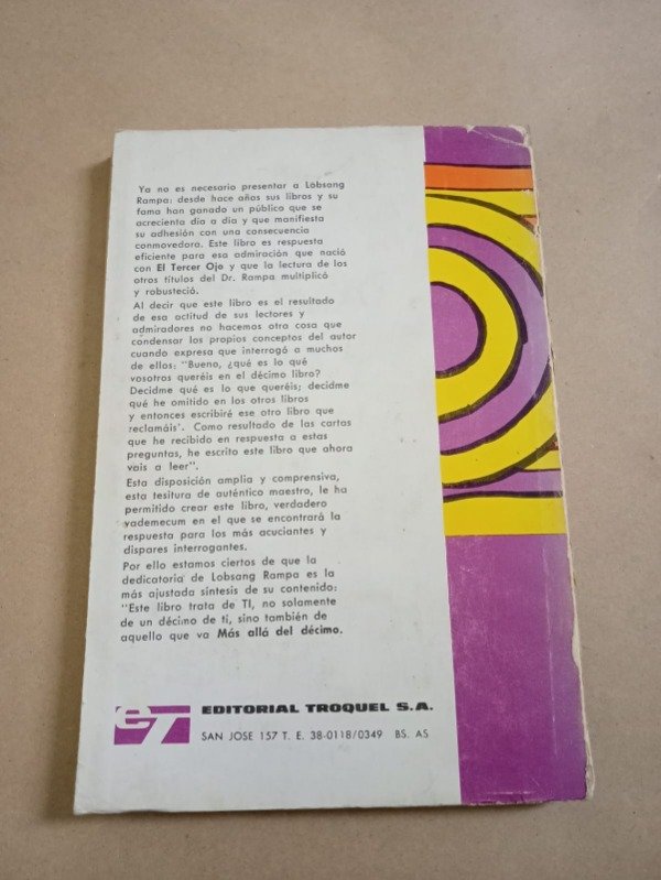 Producto - Más allá del décimo - Lobsang Rampa - Troquel 1968 - 1