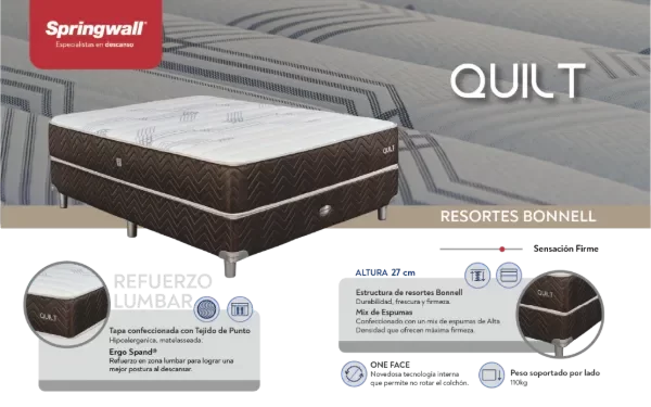 Producto - SPRINGWALL colchones y sommier 1.40 x 1.90 - 1