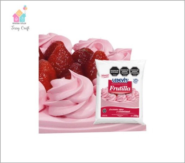 Producto - Mousse de Frutilla x 250 gr. - LEDEVIT
