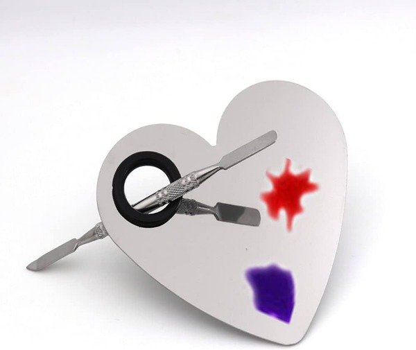 Producto - Paleta corazón de metal con espátula