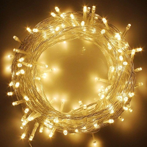 Producto - Guirnalda Led Navidad 100 Luces Calidas 10 Mts de Largo Lineal