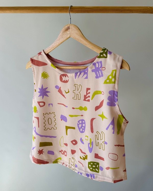 Producto - Musculosa Collage Beige