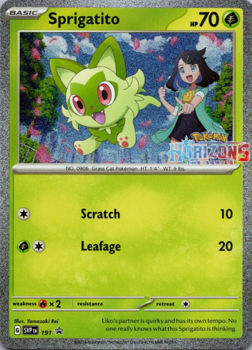Producto - Sprigatito SVP191 Scarlet and Violet Black Star Promos