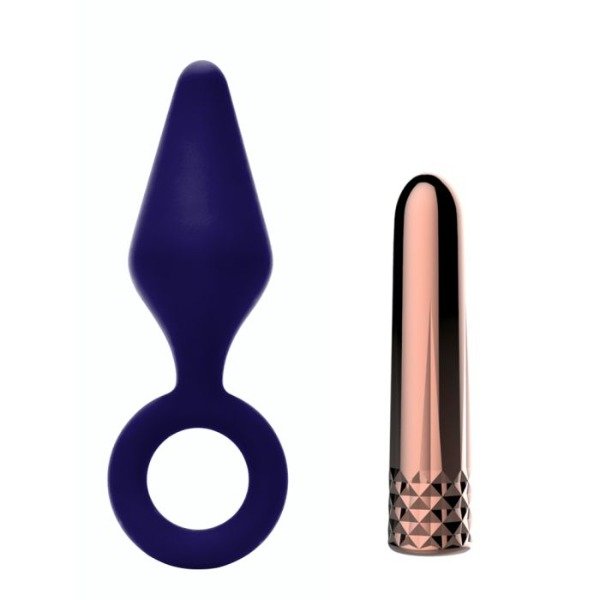 Producto - Kit vibro + plug anal Luxury Purple - 0
