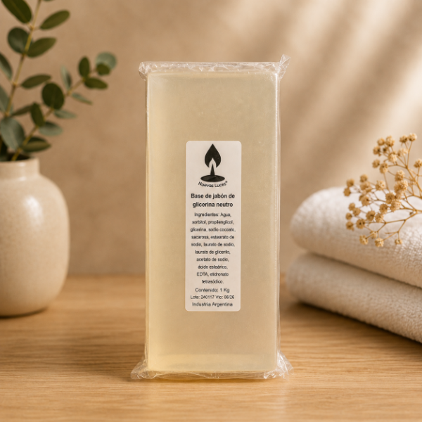 Producto - Jabon glicerina Nuevas Luces ámbar x1kg caja x12 (Precio final)