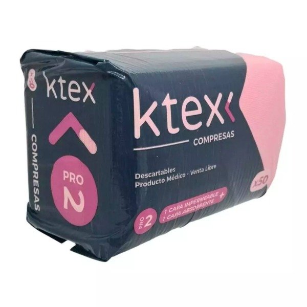 Producto - COMPRESAS DESCARTABLES X50 KTEX
