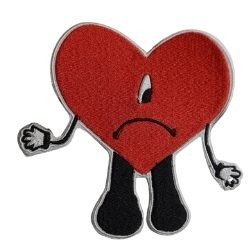 Producto - Parche Bordado Termoadhesivo Corazón Bud Bunny