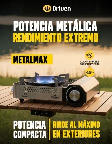 Producto - DC-10132 Anafe portátil a gas para camping Metalmax Flamate