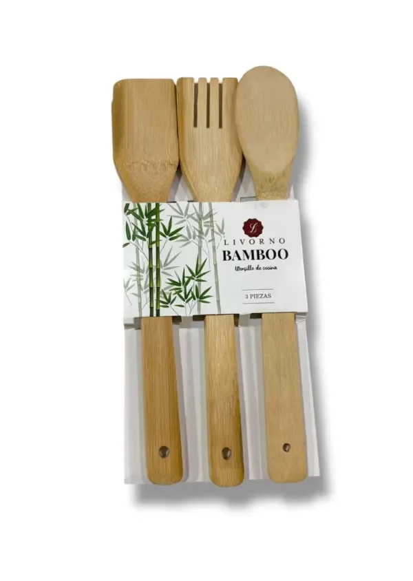 Producto - Set x 3 utensilios bambu