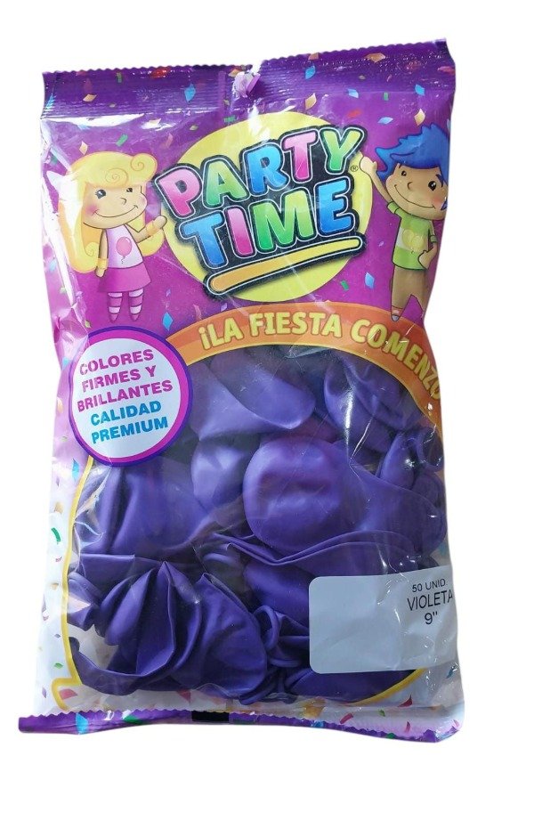 Producto - globo 9" violeta x50ud.