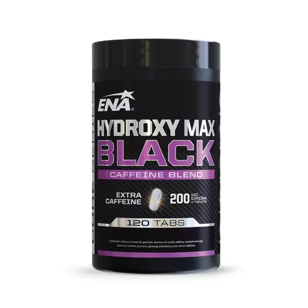 Producto - ENA - HYDROXY MAX BLACK 120TABS