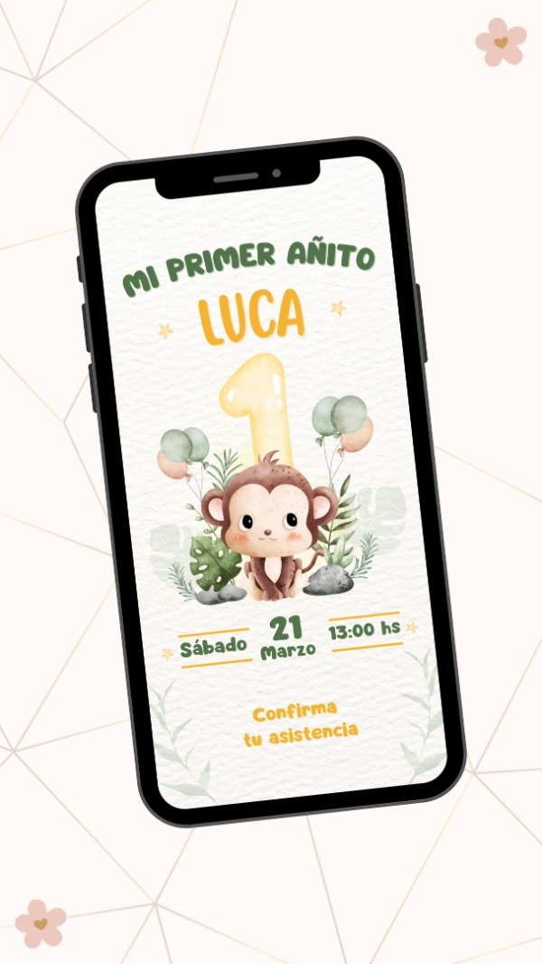 Producto - Invitacion Digital Primer Añito