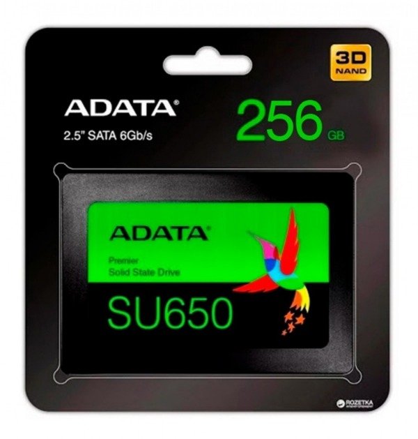 Producto - DISCO SSD ADATA SU650 2.5 256GB