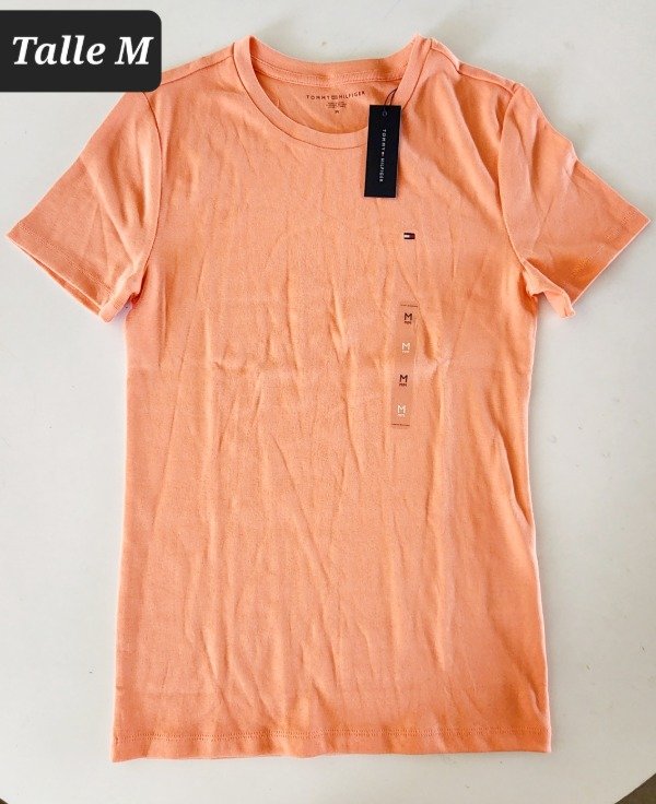 Producto - Remera manga corta Tommy Hilfiger talle M coral