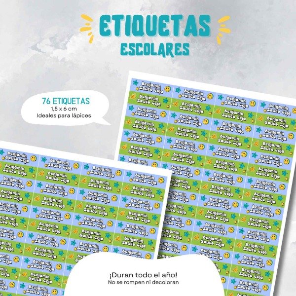 Producto - ETIQUETAS PARA ÚTILES - 0